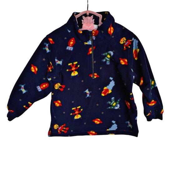 Vintage Other - Vintage Sonoma Alien Print Fleece Pullover Sweatshirt 24 Months